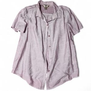 White Stag Lavender Casual Button Down Shirt